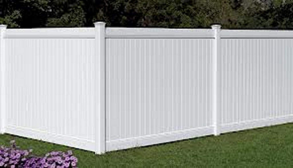 AmeriFence Corporation Madison, Wisconsin - Vinyl Fencing, 6' White Polid Privacy PVC - AFC - IA