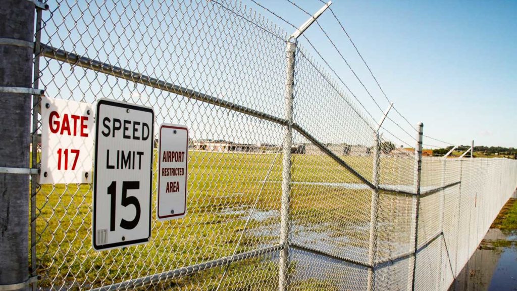 high security chain-link fence project