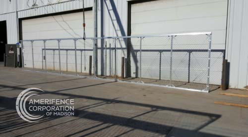 Fence Contractor Madison, WI double single cantilever roller slide vertical lift vertical pivot oramental picket decorative chain link security commercial industrial correctional prison manufacturing hinges hardware swing drive way estate perimeter 