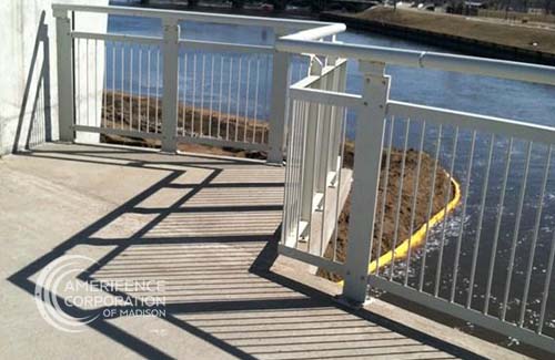 Madison Fence Company railings stair railing balcony joilet commercial architectural industrial